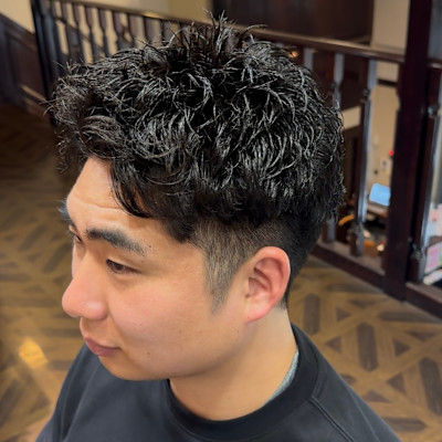 剛毛改善×ツイストパーマ