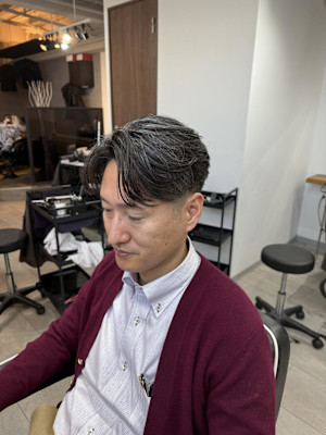  大宮/カット/短髪/毛流れ/センターパート