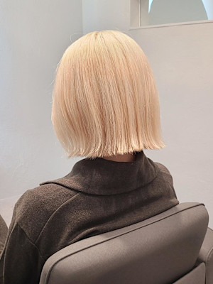 【南部担当】ホワイトブロンド×ボブ/ヘアドネーション