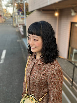 M'ボブ（前下がりワンレングス）