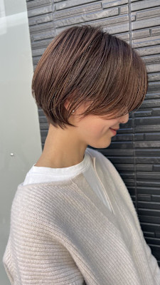 大人可愛いマッシュショート