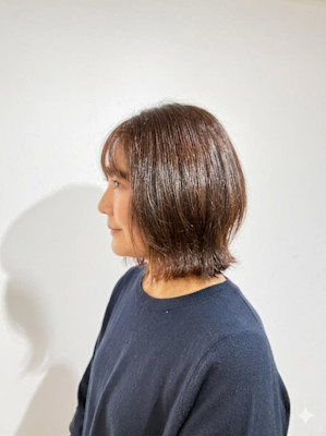 大人のくびれレイヤーボブ