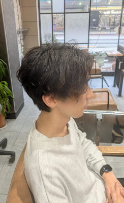 メンズゆるめツイストスパイラルパーマ