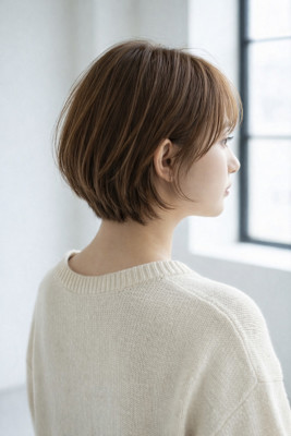 流山おおたかの森/髪質改善艶・ボブ白髪ぼかし×超音波アイロン