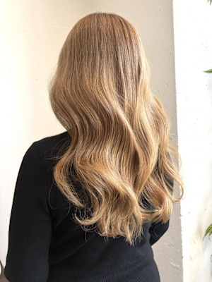 ブリーチ ダブルカラー ブロンドベージュ 30代 20代