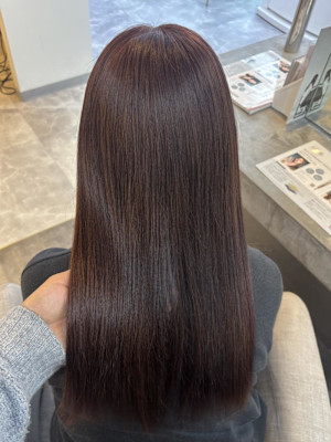 オリーブグレ／小顔に見せるヘア／ココアベージュ／黒髪カタログ