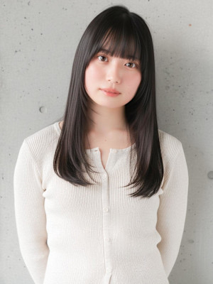 ふわっとJカール重めバング×20代30代40代