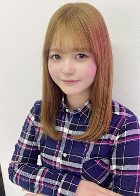 ハッシュカット/顔周りカット/ダークブラウン/シャギーカット