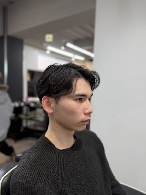 神田脩弥/センターパートニュアンスパーマ