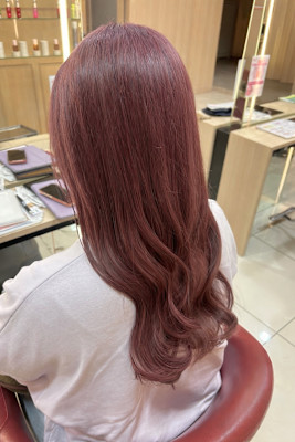 ダブルカラー×ピンク