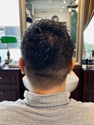 【40代 男性】ロンドン刈上げショート（大宮/バーバー）