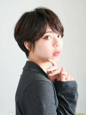 前下がりショート・ボブ/絶壁解消/前髪あり/40代/30代
