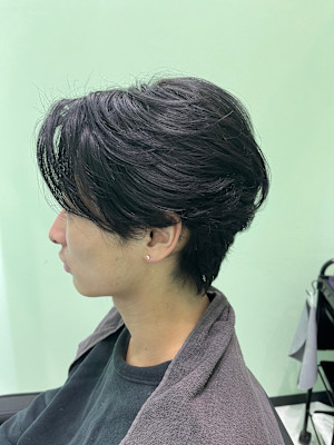 メンズフェザーウルフ