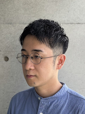 無造作パーマショート