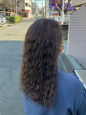 L'ワンレングス（ツーブロック）