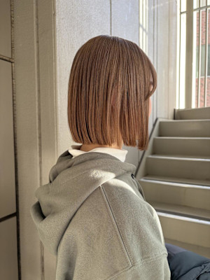 ボブ　ベージュカラー