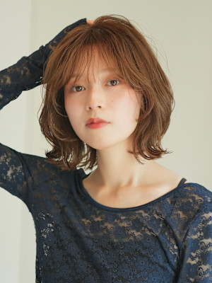 ぱつっとボブ・ショート/前髪あり/絶壁解消/20代/30代