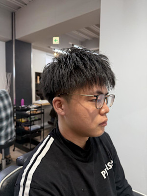 セット簡単束感ショートマッシュ×刈り上げ/大宮