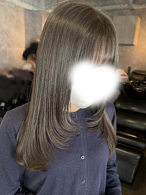 《高橋亜美》オリーブグレージュ/大宮/艶カラー