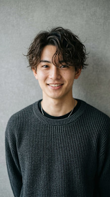 横浜メンズヘア 桜木町美容室 波巻きスパイラルマッシュ