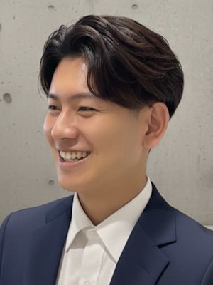 ビジネススタイル ナチュラルセンターパート アップバング