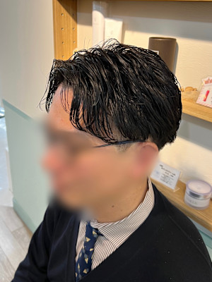 メンズ/フェザーパーマ/毛流れ/(Luana難波NOA)