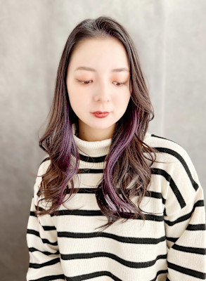 インナーカラー×ロング