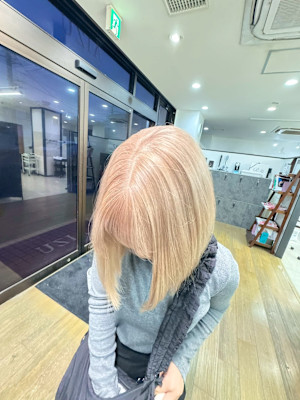 ハイトーンボブ　ハイトーン　ブリーチ　ケアブリーチ　カラー