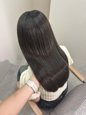 オリーブグレージュ/髪質改善トリートメント/寒色ベージュ