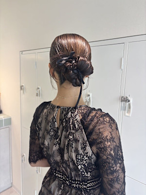 個性派ヘアセット/ヘアアレンジ/タイトヘア/シニヨン/カチモ