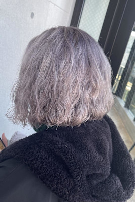 シルバーホワイト/茅ヶ崎白髪隠しブリーチ