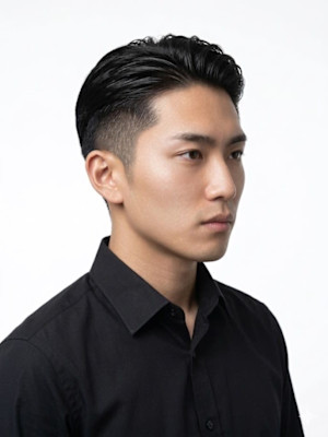 ツーブロックショート