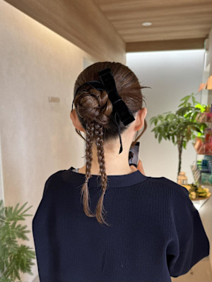 カチモリお呼ばれヘア