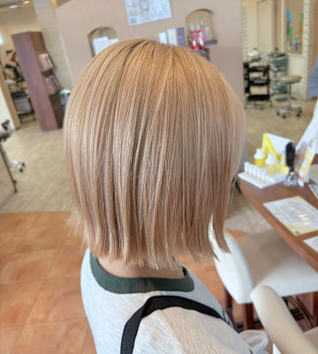 人生初ブリーチは失敗したくない！ミルクティーベージュ☆