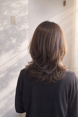 くびれ感パーマスタイル