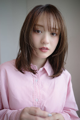 ミディアムレイヤー・ボブ/絶壁解消/２０代/３０代/長め 