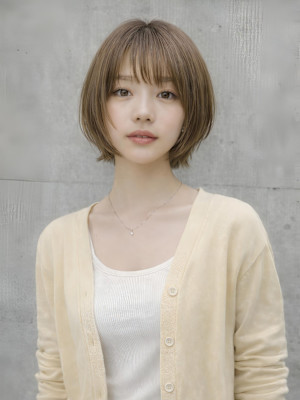 動きと軽さの外ハネショートカット