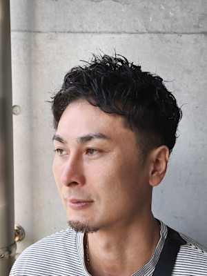 20代30代40代【ナチュラルショートパーマ】大人男子
