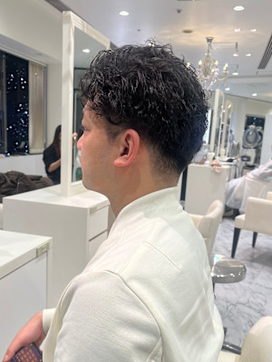 刈り上げ×パーマ