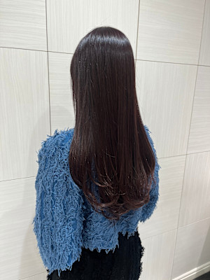 レイヤーカット×チョコレートブラウン