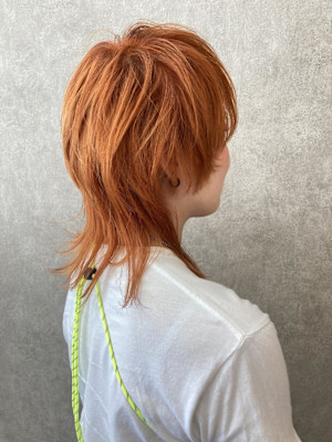 ウルフカット/オレンジ