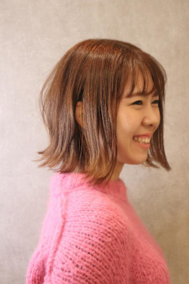 切りっぱなしボブ