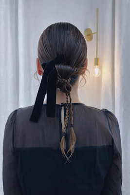 《あやね》ヘアセット／リボンカチモリ