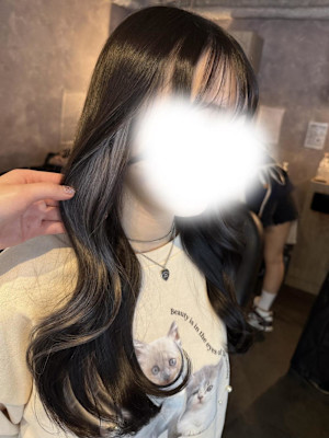 《高橋亜美》グレージュ/イヤリングカラー/エクステ