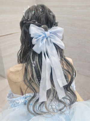 《honoka》ハーフアップ×リボン×ティアラ