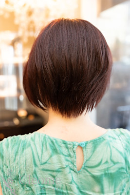 ♪オリーブグレークラゲヘアーココアベージュ小顔レイヤー黒髪