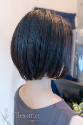 ♪黒髪クラゲヘアーオリーブグレー小顔ココアベージュ薄め前髪