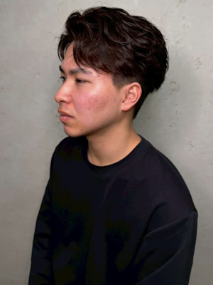 メンズショート ビジネスヘア 刈り上げ ツーブロック 20代