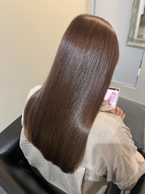 ピンクベージュ / 錦糸町 / 髪質改善 / 個室美容室