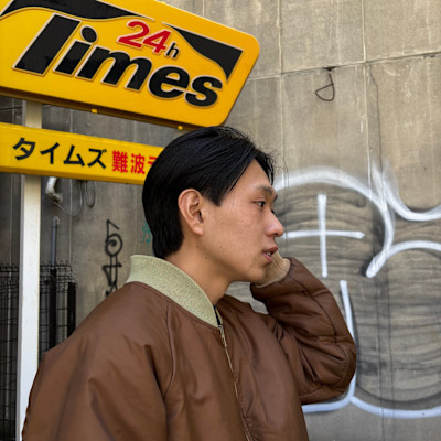 センターパートカット